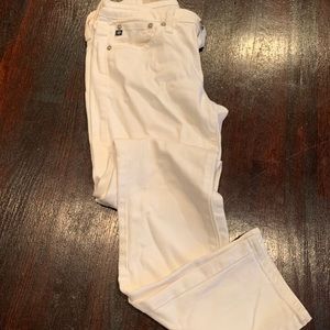 AG White denim